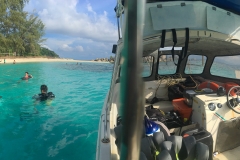 Scuba diving in a shallow confined water at Teluk Keke. Its easy and safe